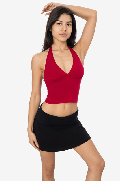 8375 - Cotton Spandex Halter Top