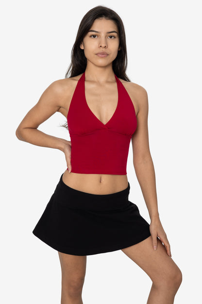 8375 - Cotton Spandex Halter Top
