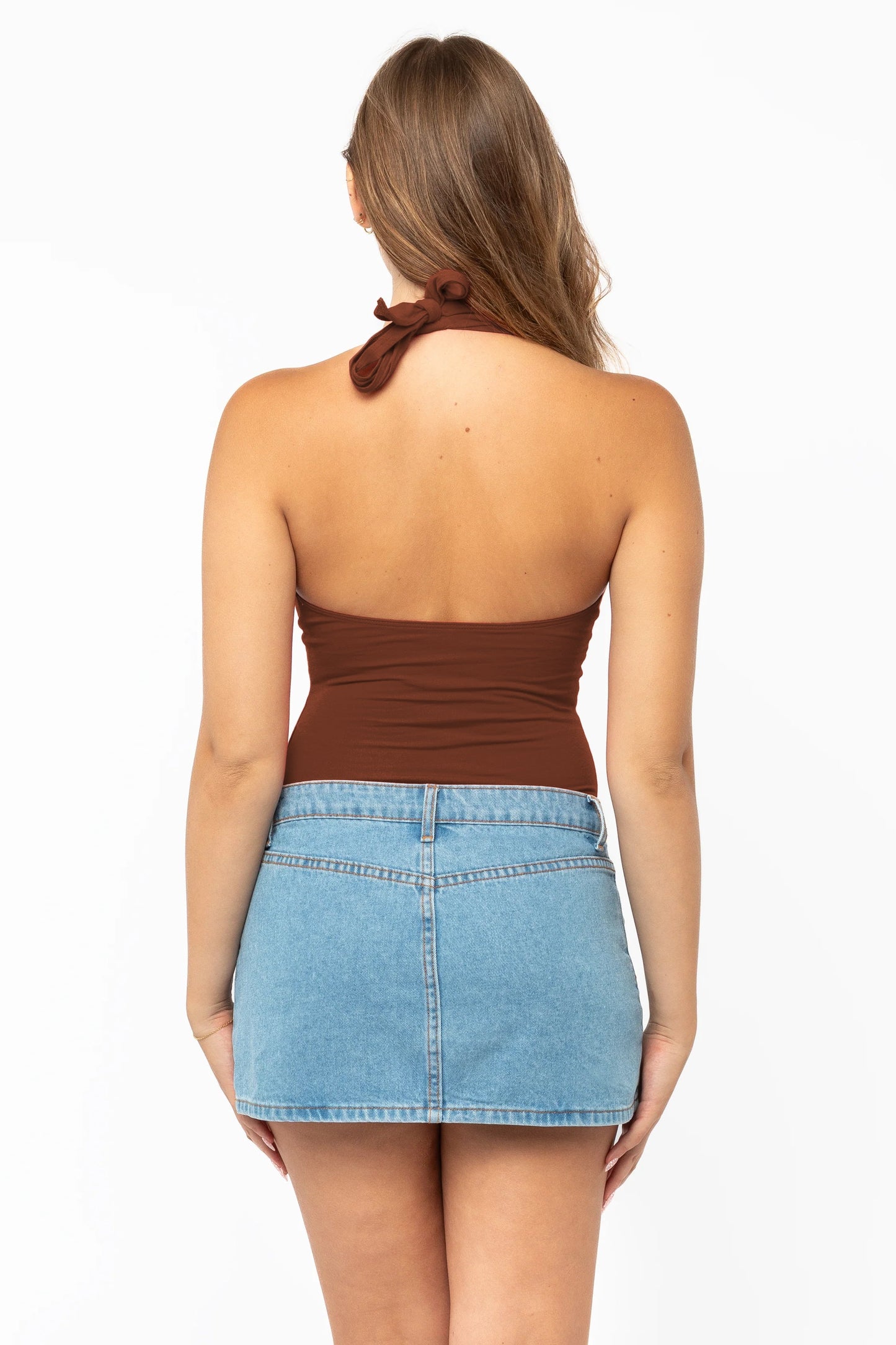 8375 - Cotton Spandex Halter Top