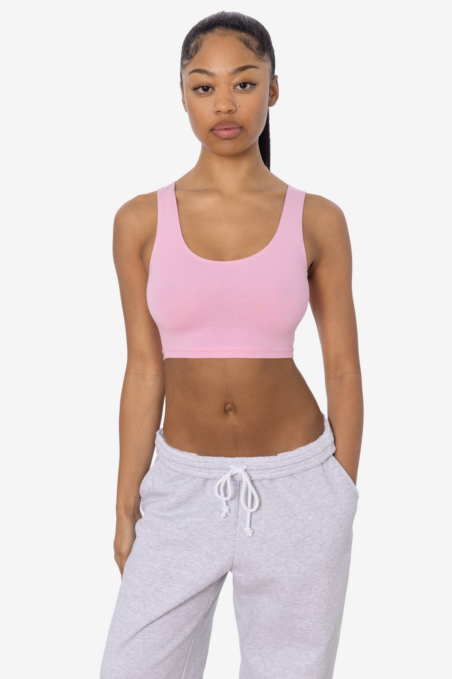 8383 - Cotton Spandex Tank Crop Top