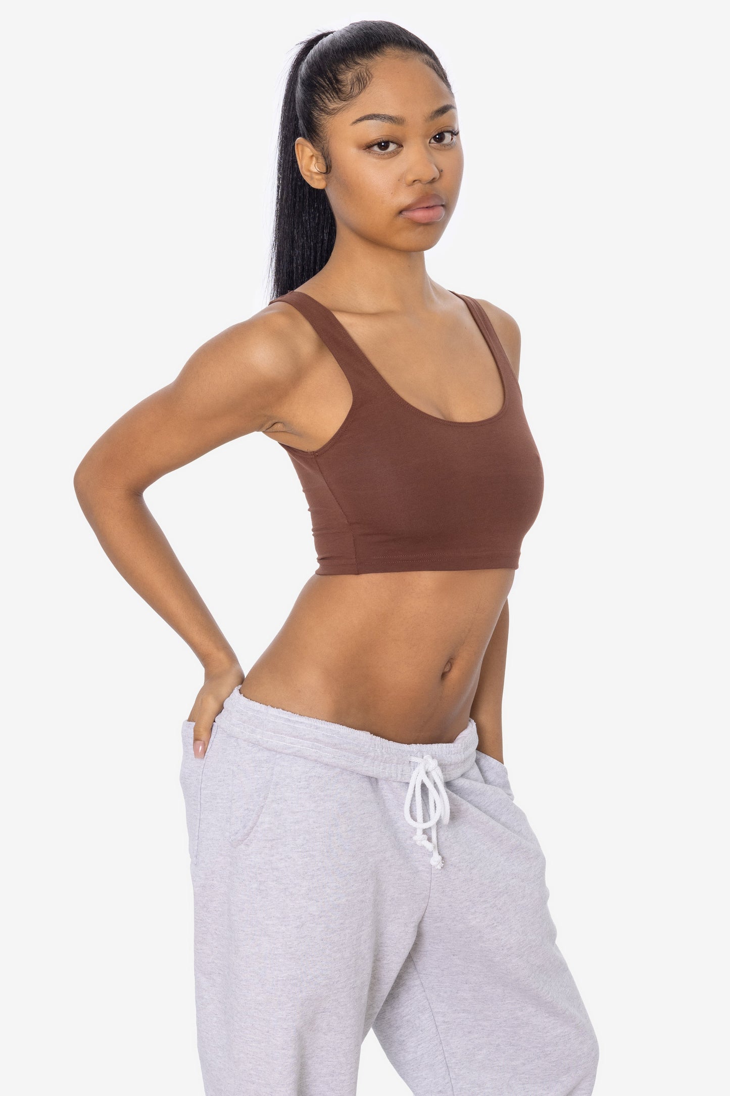 8383 - Cotton Spandex Tank Crop Top
