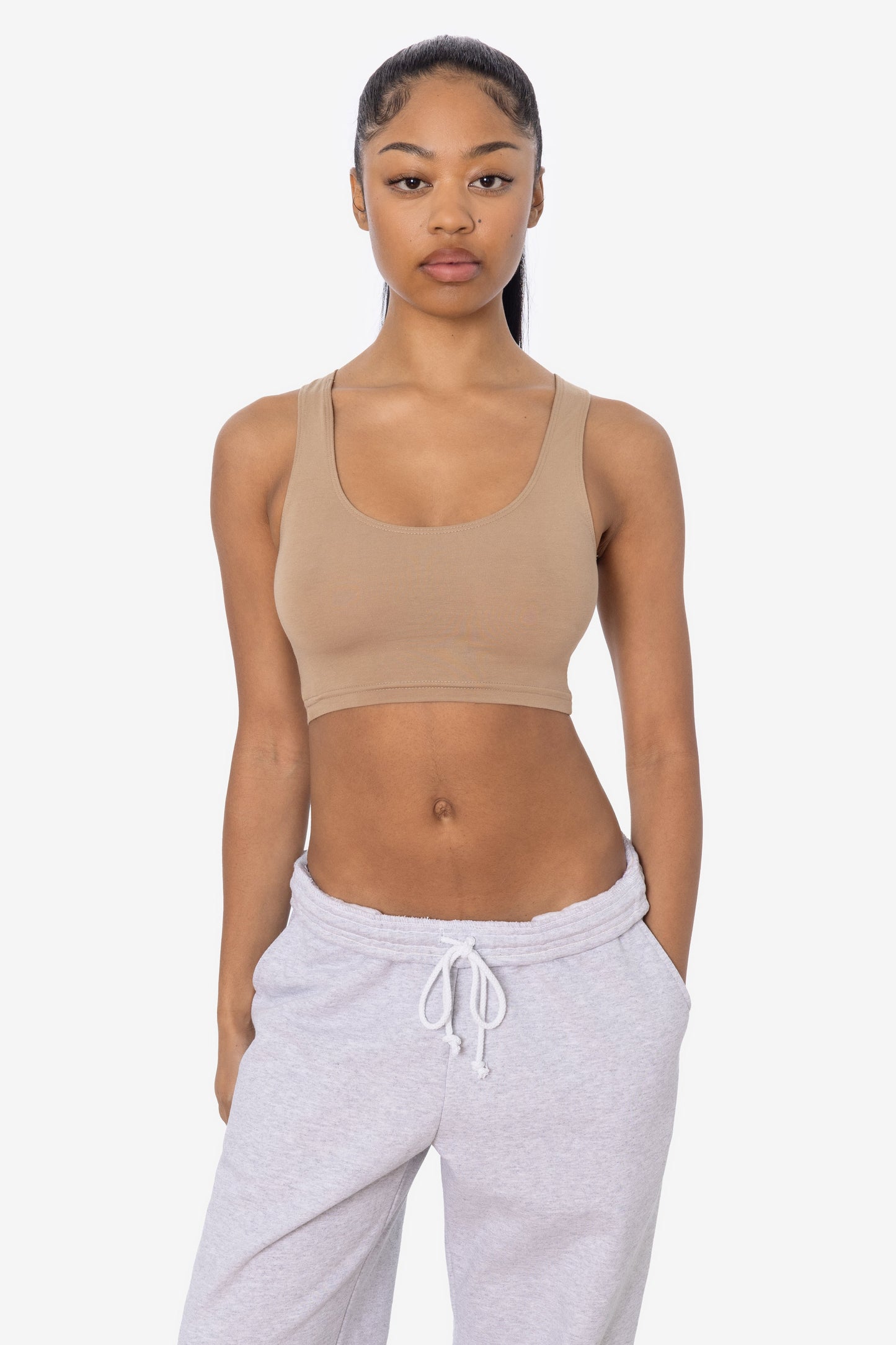 8383 - Cotton Spandex Tank Crop Top