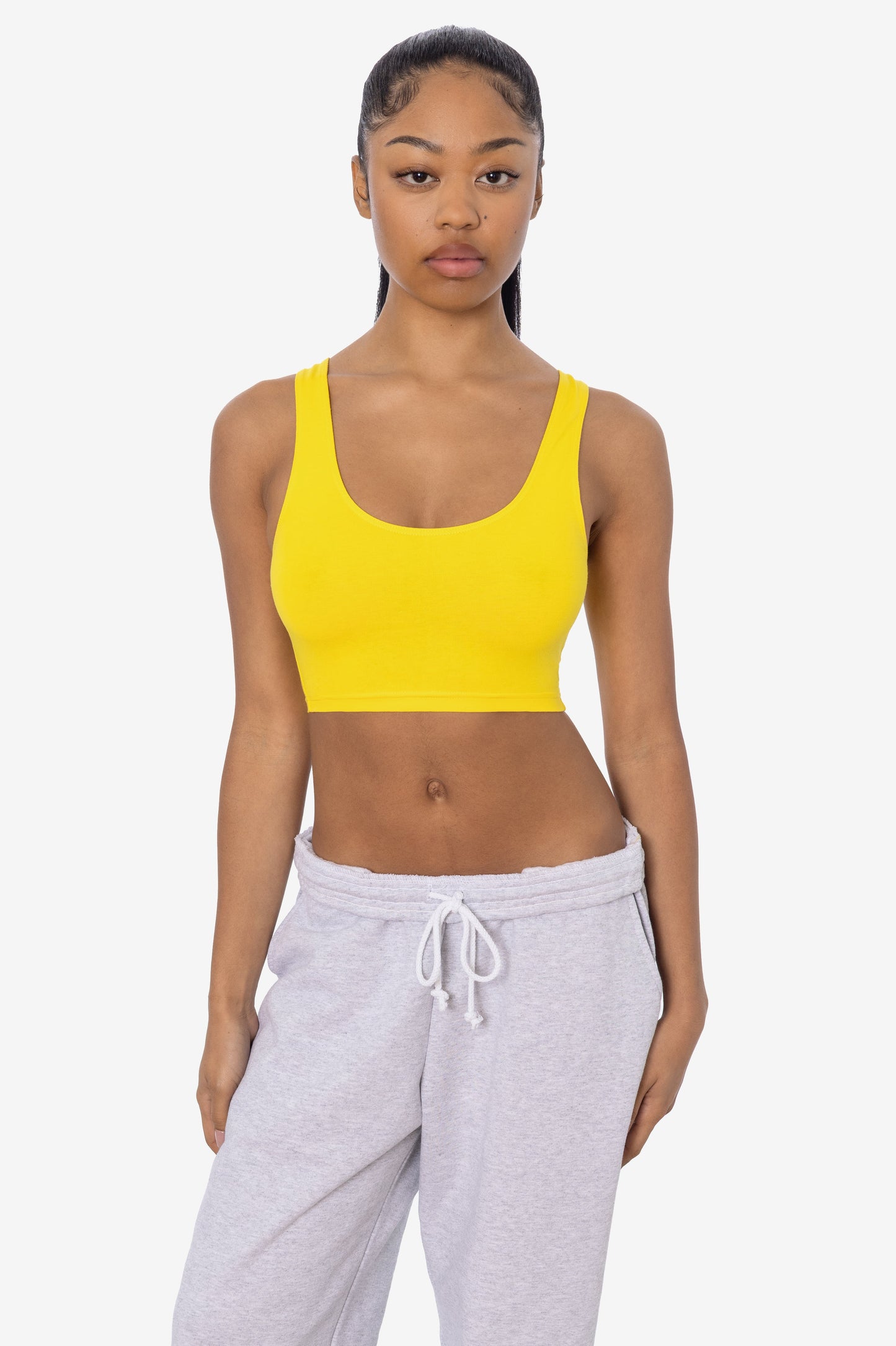 8383 - Cotton Spandex Tank Crop Top