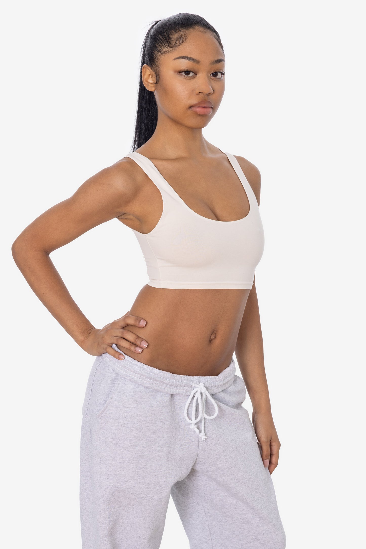 8383 - Cotton Spandex Tank Crop Top