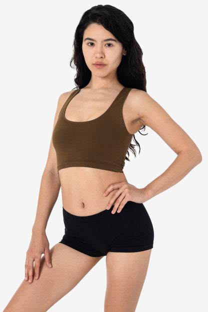8383GD - Garment Dye Cotton Spandex Crop Tank