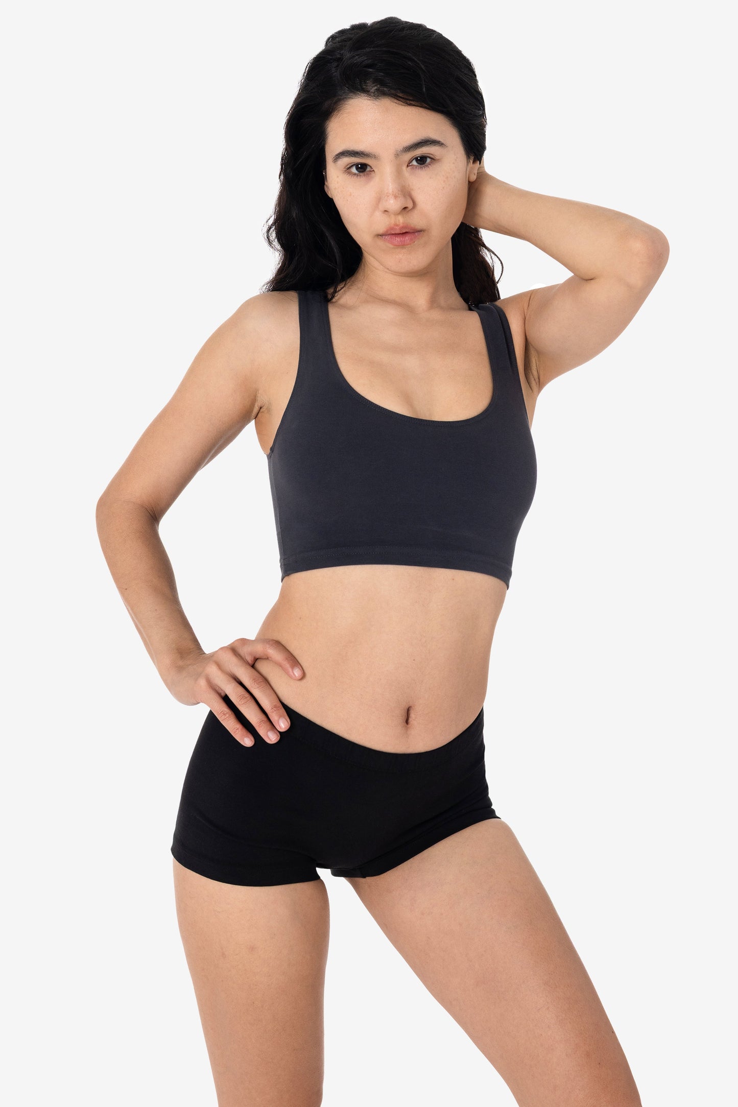 8383GD - Garment Dye Cotton Spandex Crop Tank
