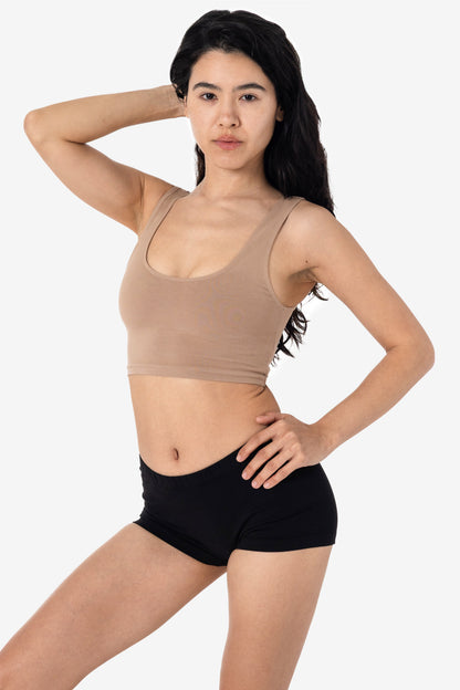 8383GD - Garment Dye Cotton Spandex Crop Tank