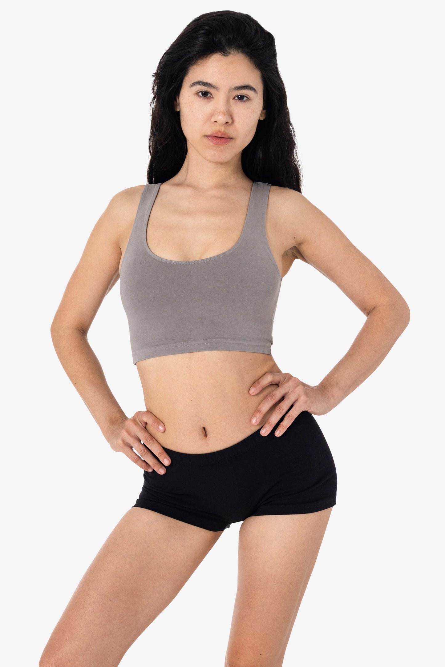 8383GD - Garment Dye Cotton Spandex Crop Tank