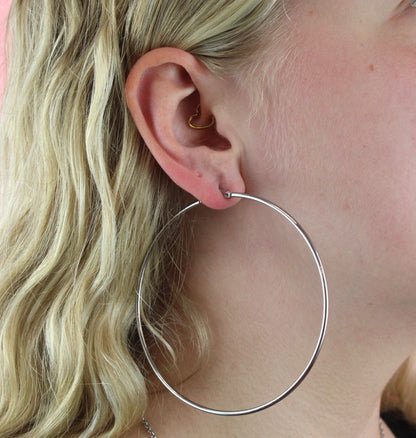 The Bigger The Hoop Earrings (85mm)