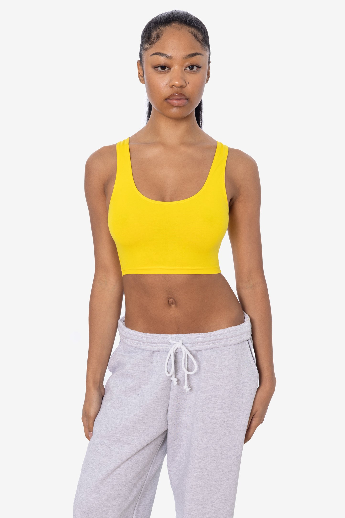 8383 - Cotton Spandex Tank Crop Top