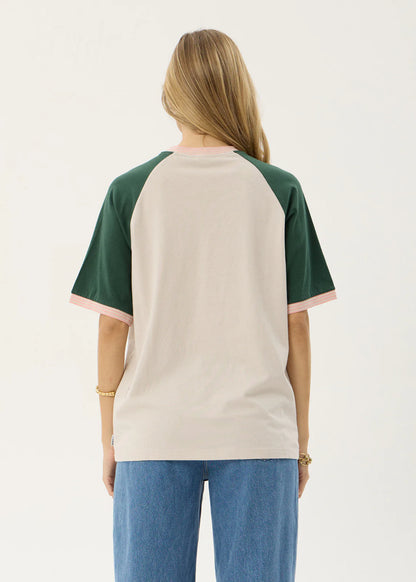 AFENDS Womens Give Em Hell - Oversized Tee - Moonbeam