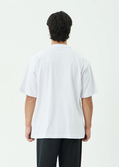AFENDS Mens Creatures - Boxy Tee - White