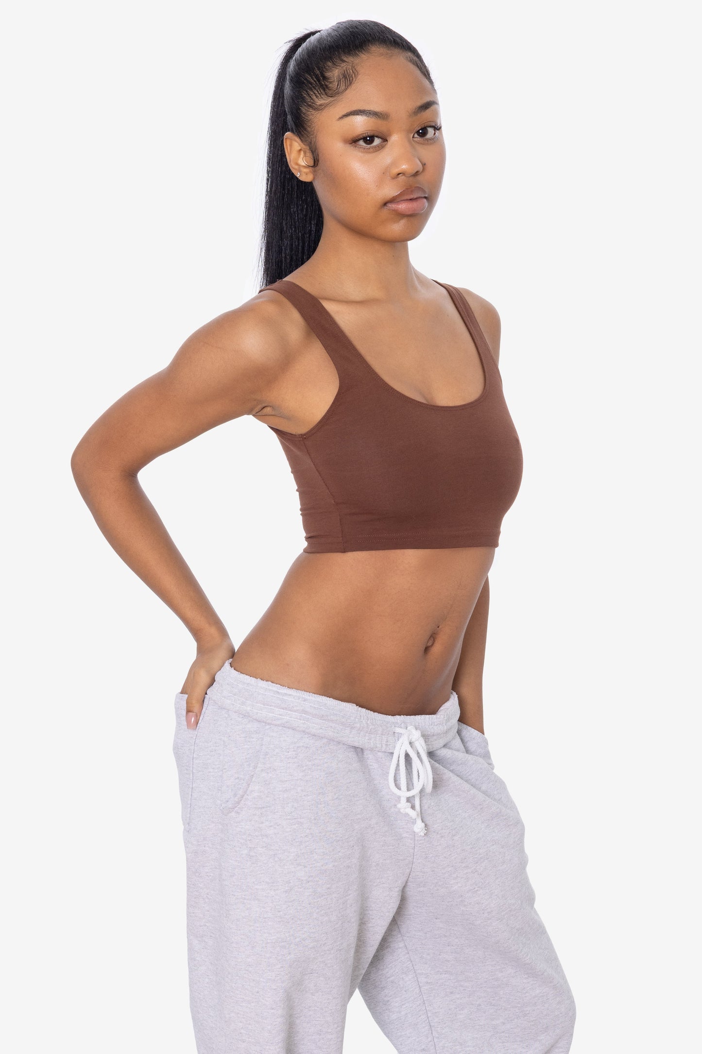 8383 - Cotton Spandex Tank Crop Top