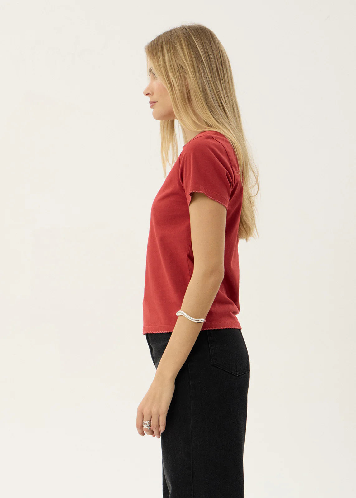 AFENDS Womens Real Life - Regular Tee - Vintage Ketchup
