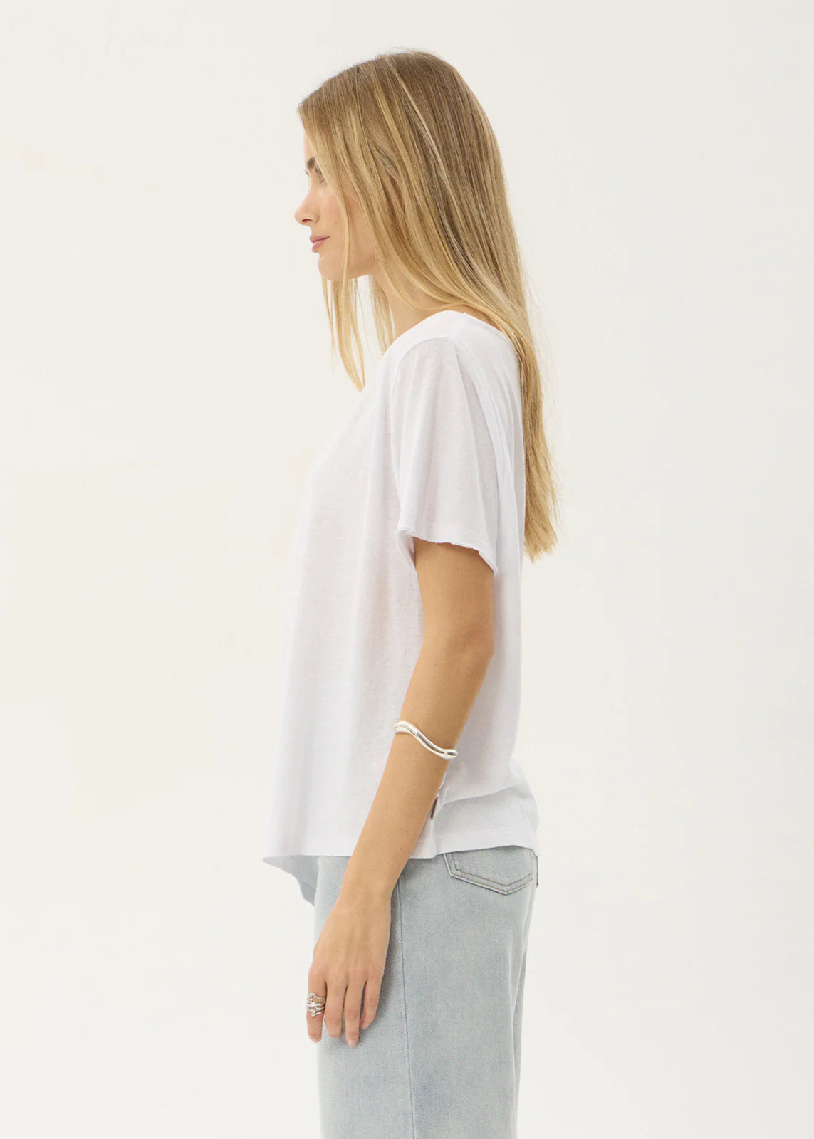 AFENDS Womens Sabina - Off Shoulder Tee - White