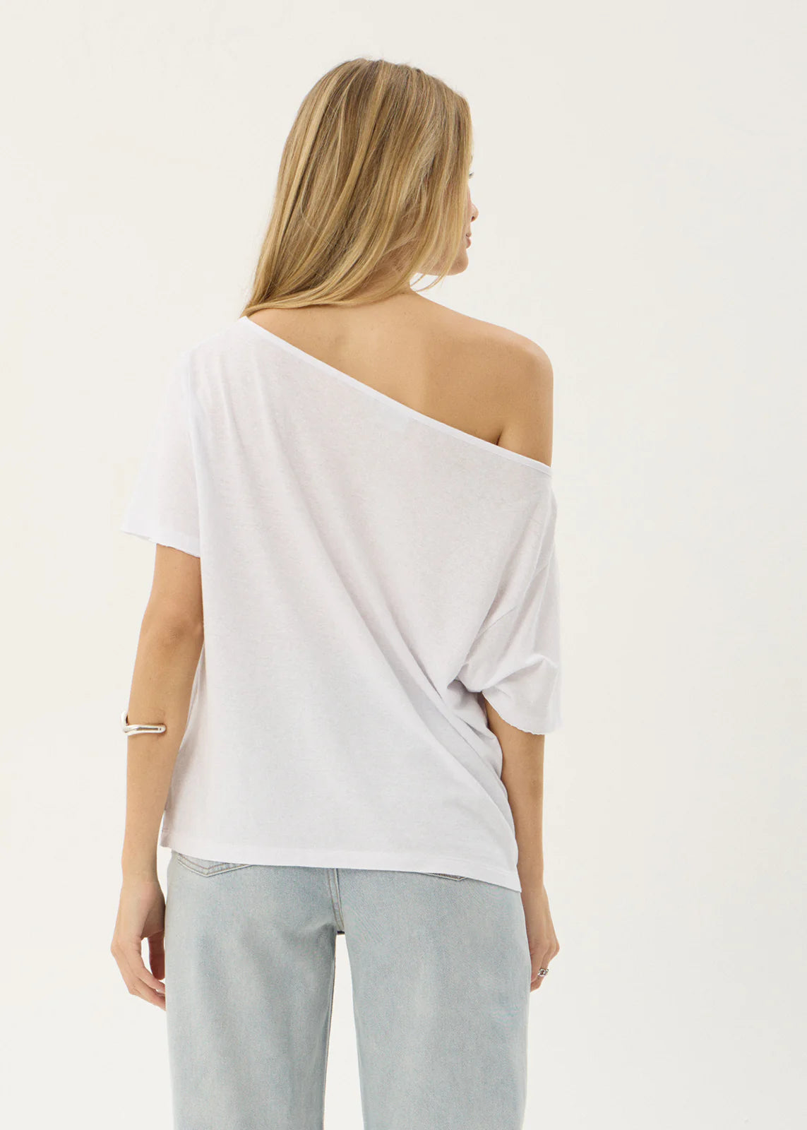 AFENDS Womens Sabina - Off Shoulder Tee - White