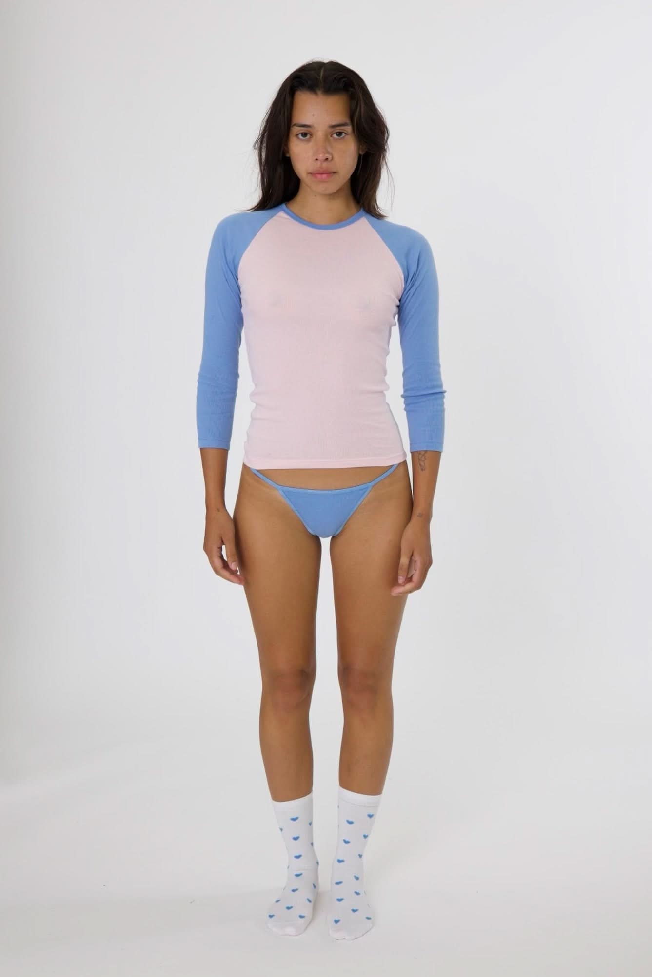 43053 - Baby Rib Long Sleeve Raglan