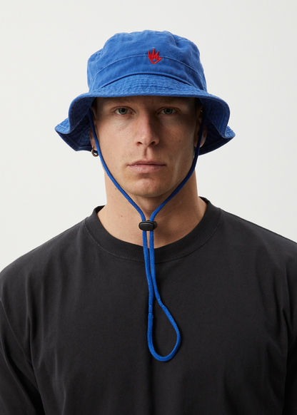 AFENDS Mens Flame - Bucket Hat - Marlin
