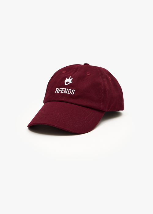 AFENDS Mens Burnin - Six Panel Cap - Burgundy