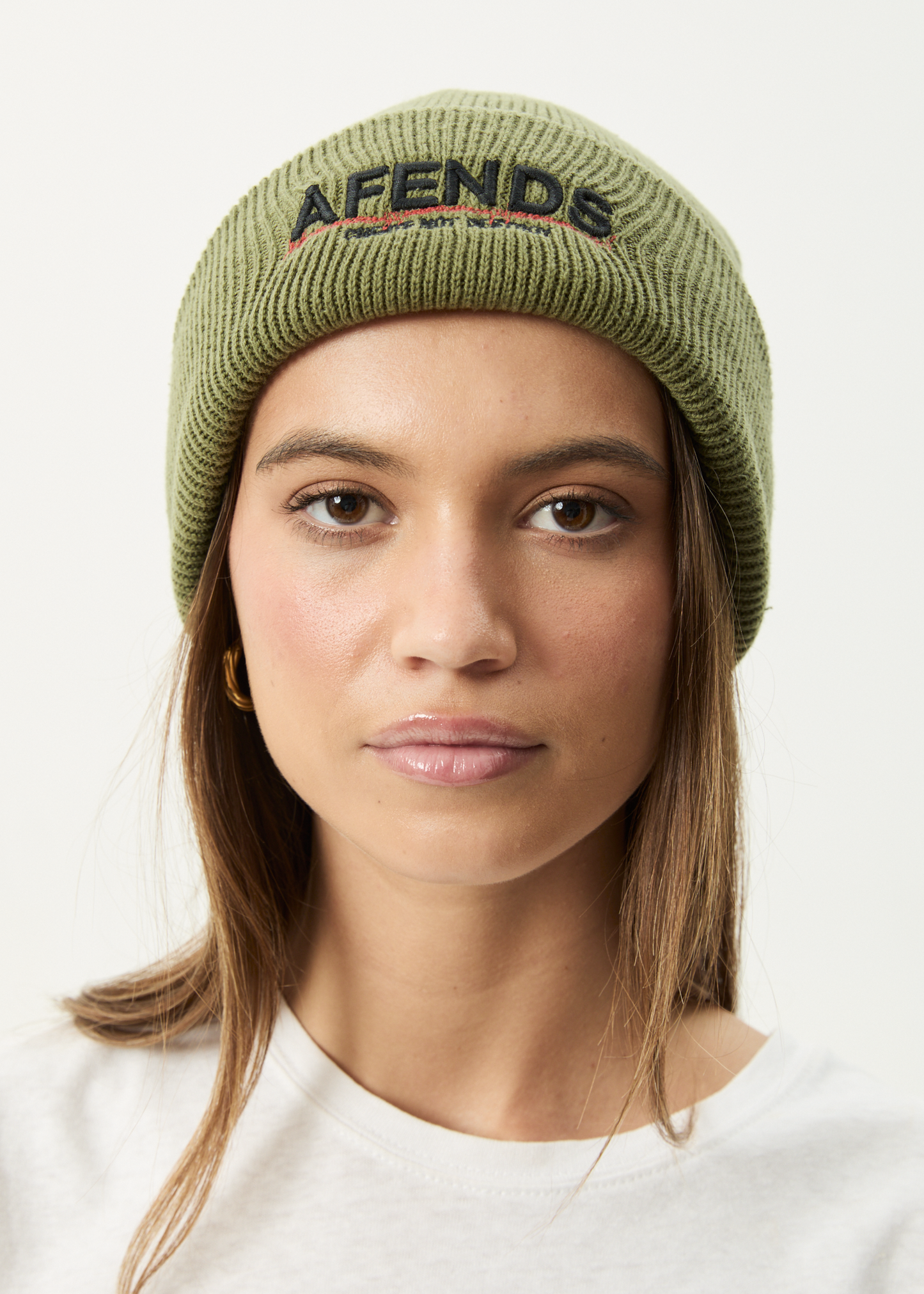 AFENDS Mens Wired - Beanie - Oil Green