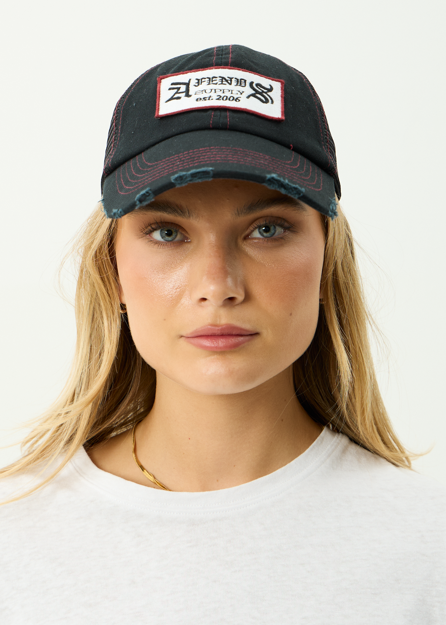 AFENDS Mens Supply - Six Panel Mesh Cap - Black