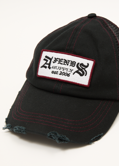 AFENDS Mens Supply - Six Panel Mesh Cap - Black