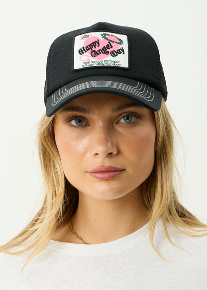 AFENDS Mens Genuine Sentiment - Trucker Cap - Black
