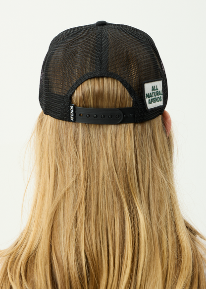 AFENDS Mens Genuine Sentiment - Trucker Cap - Black