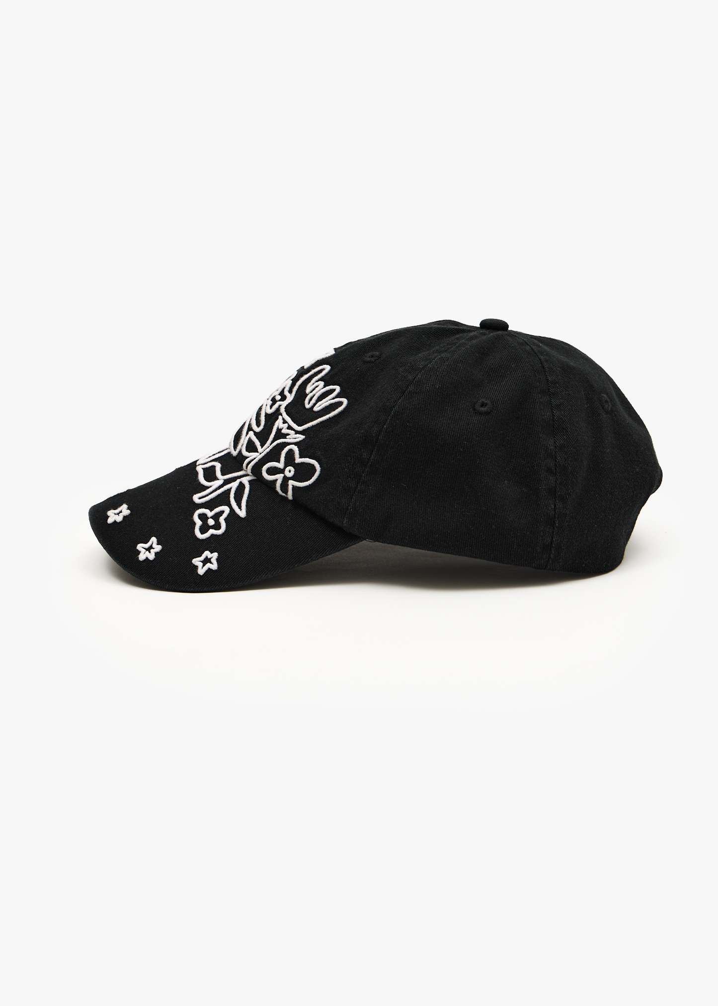 AFENDS Womens Garden Variety - Panelled Cap - Stone Black