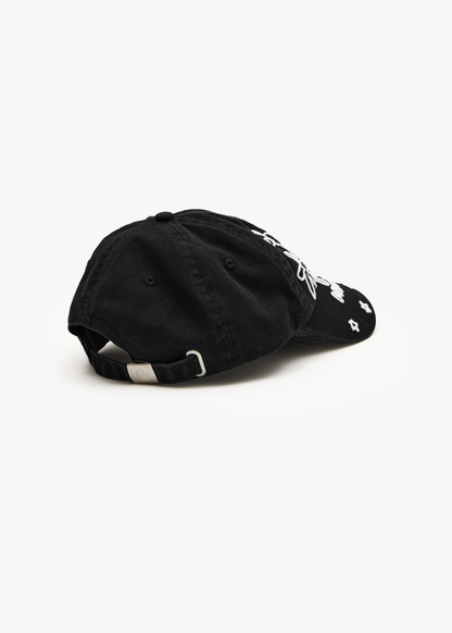 AFENDS Womens Garden Variety - Panelled Cap - Stone Black
