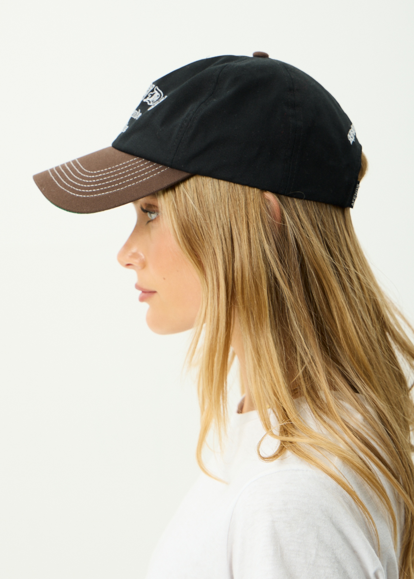 AFENDS Mens Machine -  Five Panel Cap - Coffee