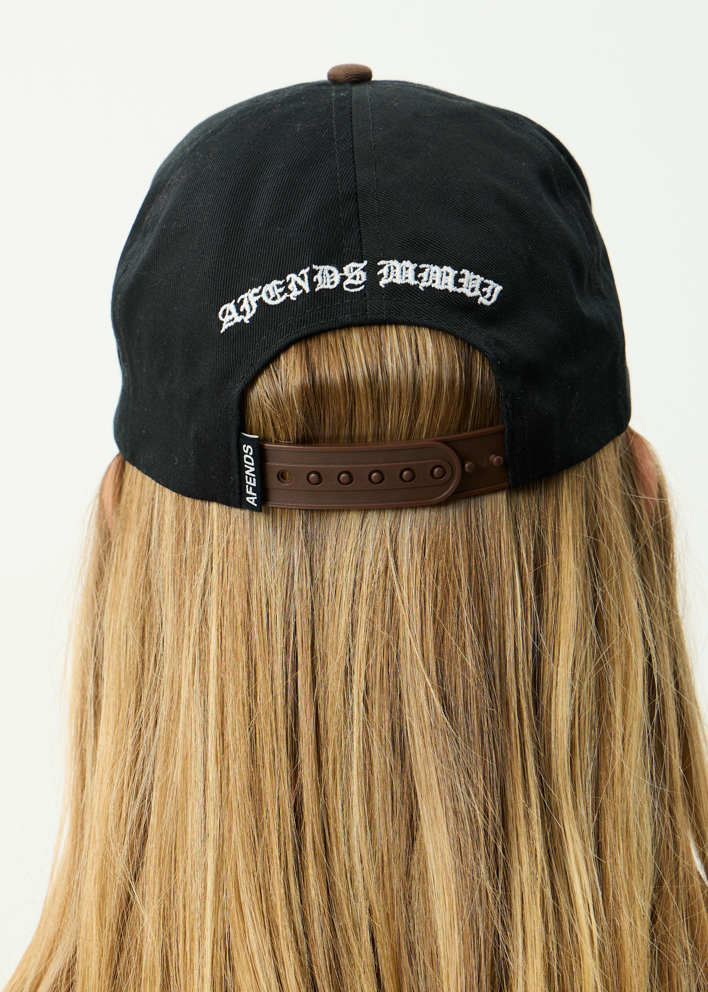 AFENDS Mens Machine -  Five Panel Cap - Coffee