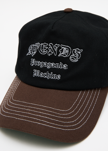 AFENDS Mens Machine -  Five Panel Cap - Coffee