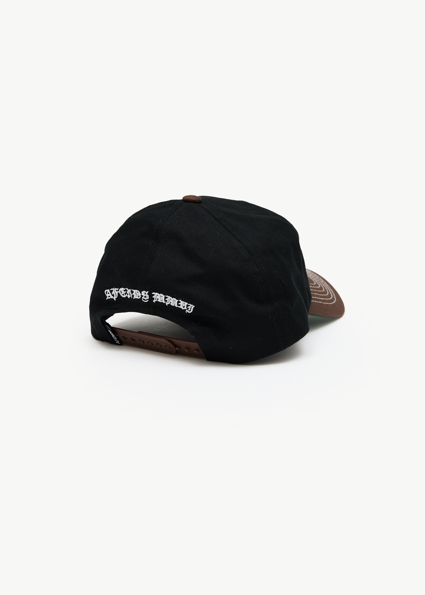 AFENDS Mens Machine -  Five Panel Cap - Coffee