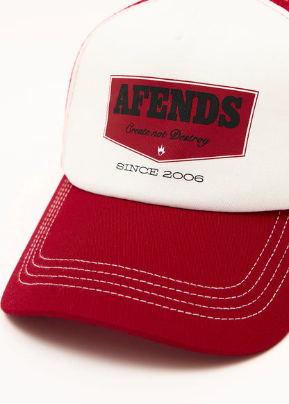 AFENDS Unisex Trophy - Trucker Cap - Ketchup