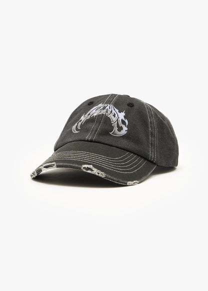 AFENDS Unisex Scorpius - Six Panel Cap - Stone Black