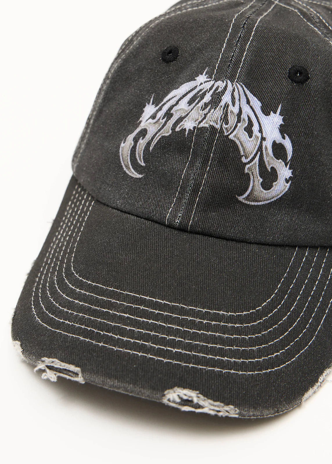 AFENDS Unisex Scorpius - Six Panel Cap - Stone Black