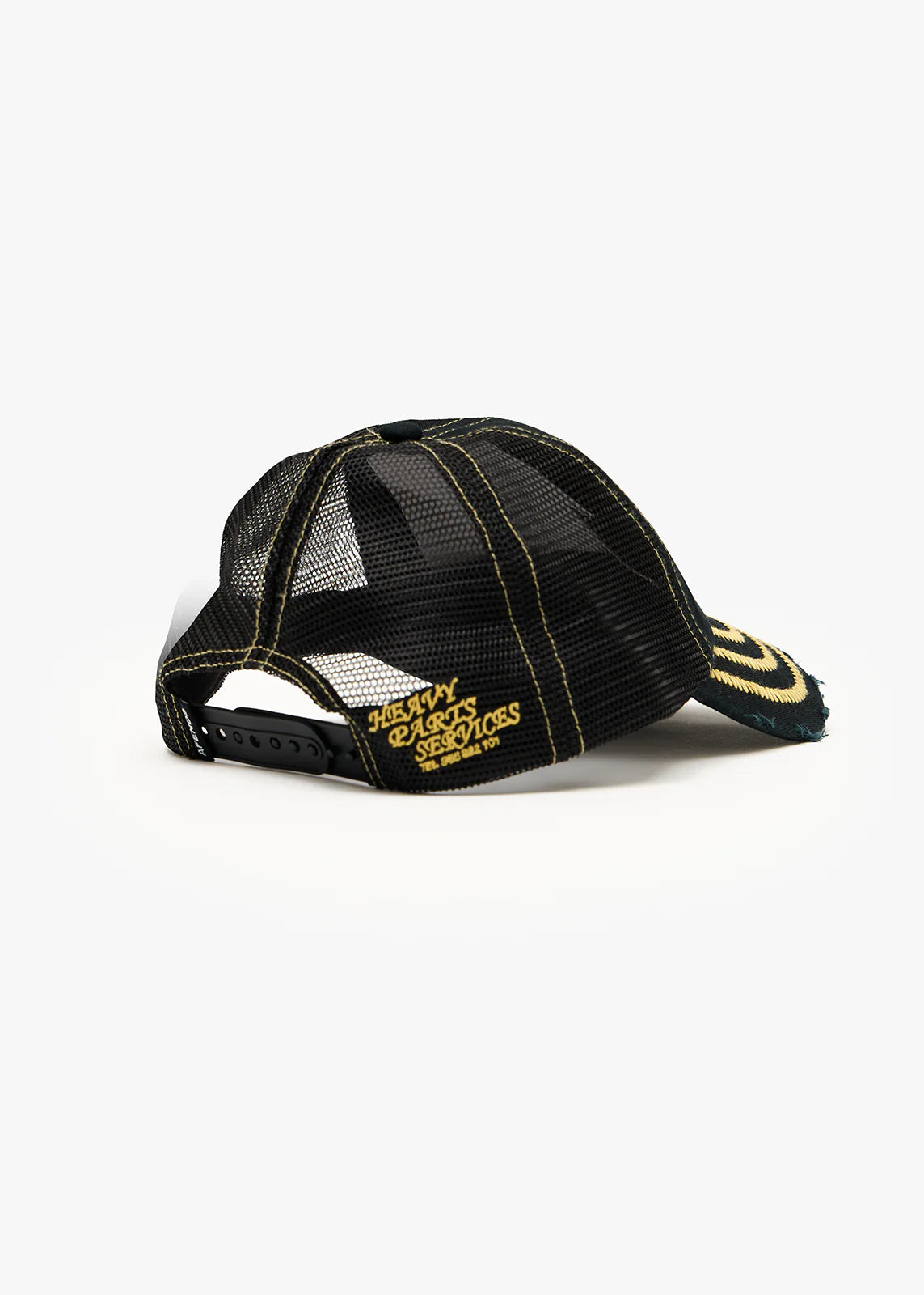 AFENDS Unisex Heavy Parts - Six Panel Mesh Cap - Stone Black