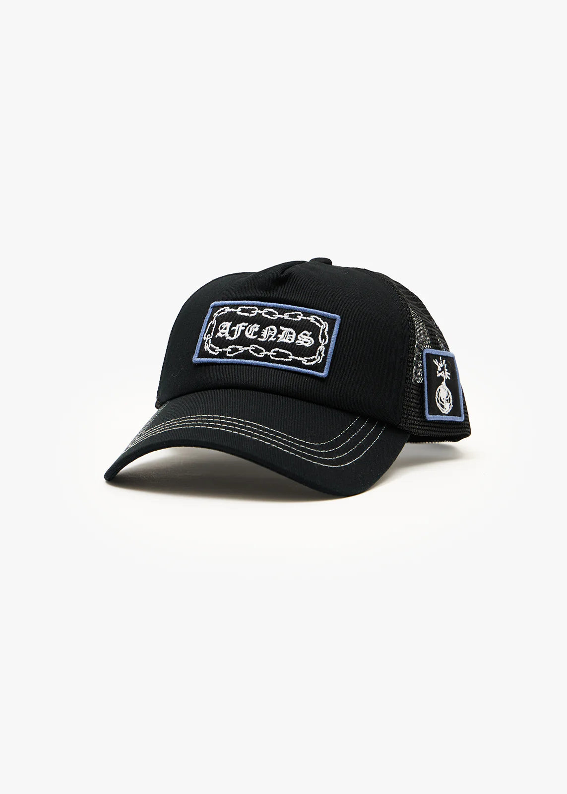 AFENDS Unisex Spiritual - Mesh Trucker Cap - Black