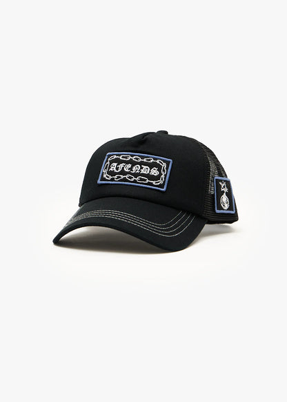 AFENDS Unisex Spiritual - Mesh Trucker Cap - Black