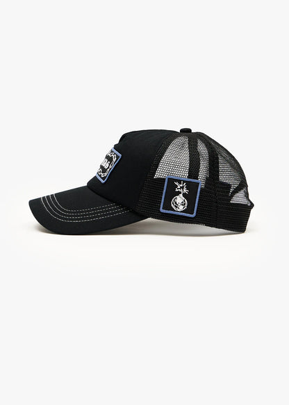 AFENDS Unisex Spiritual - Mesh Trucker Cap - Black