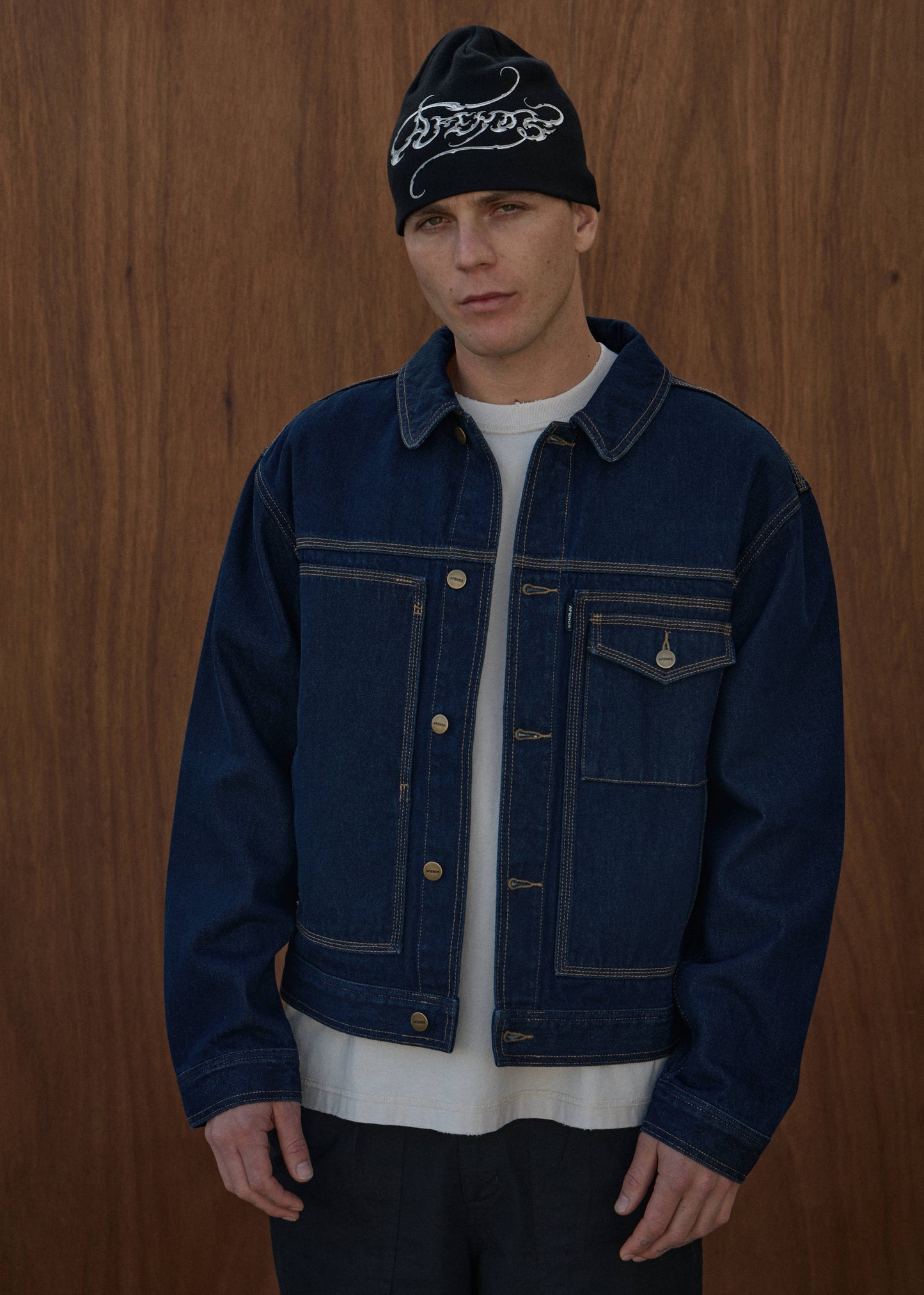 AFENDS Mens Yukon - Denim Jacket - Ink
