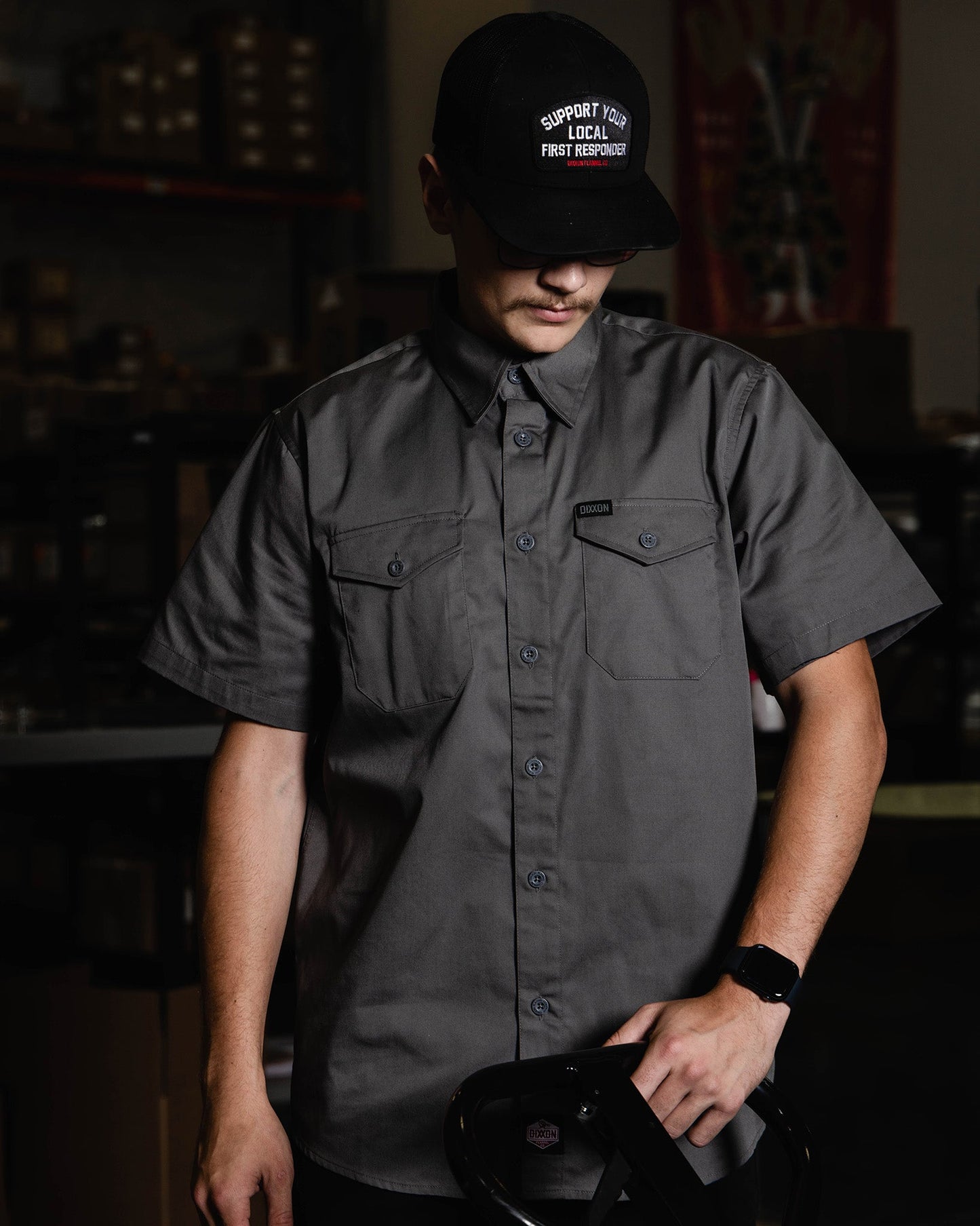 WorkForce Short Sleeve Work Shirt - Charcoal