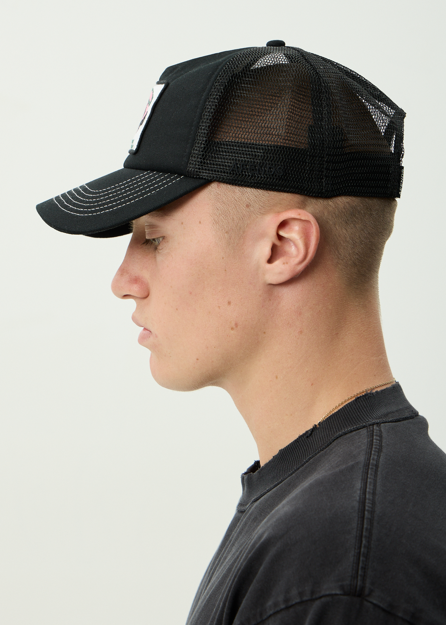 AFENDS Mens Genuine Sentiment - Trucker Cap - Black