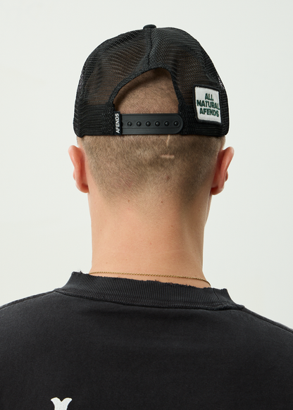 AFENDS Mens Genuine Sentiment - Trucker Cap - Black