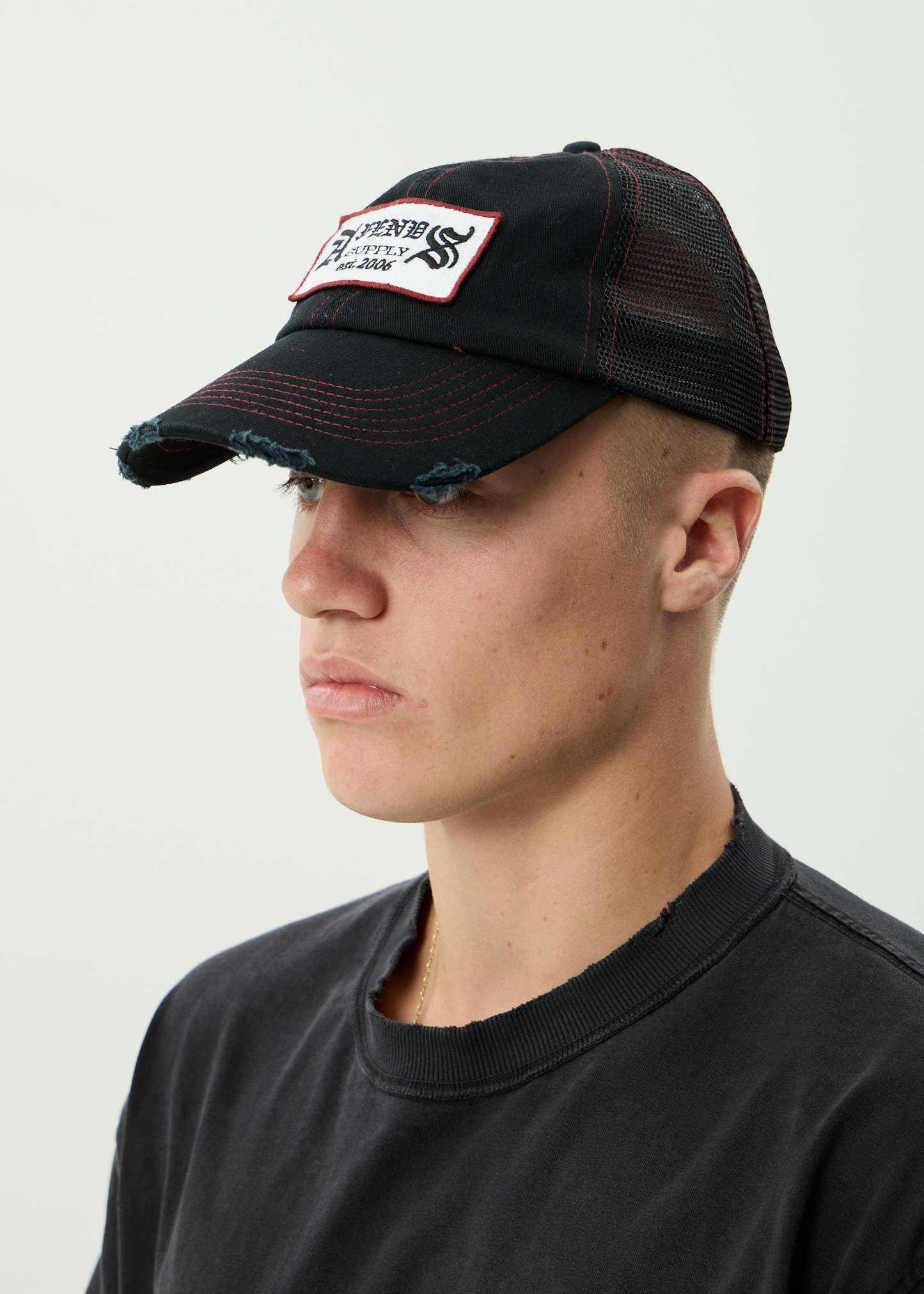 AFENDS Mens Supply - Six Panel Mesh Cap - Black