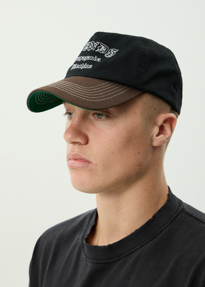 AFENDS Mens Machine -  Five Panel Cap - Coffee