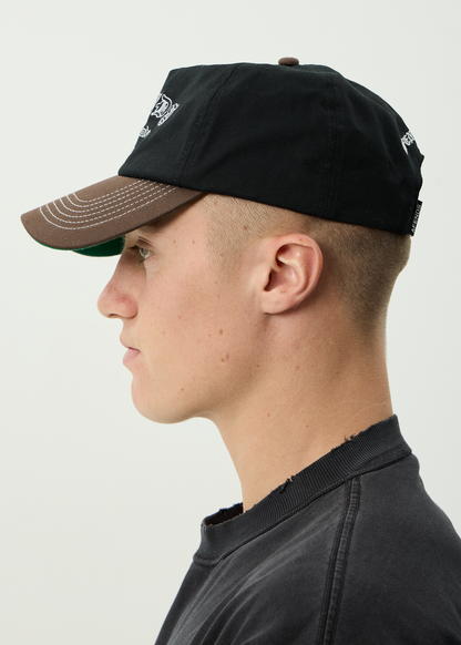 AFENDS Mens Machine -  Five Panel Cap - Coffee
