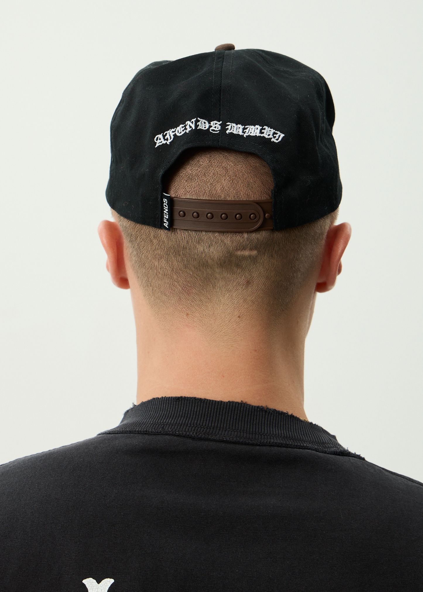 AFENDS Mens Machine -  Five Panel Cap - Coffee