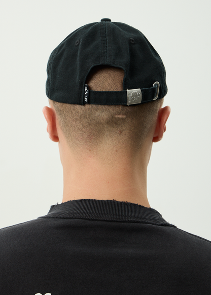 AFENDS Womens Garden Variety - Panelled Cap - Stone Black